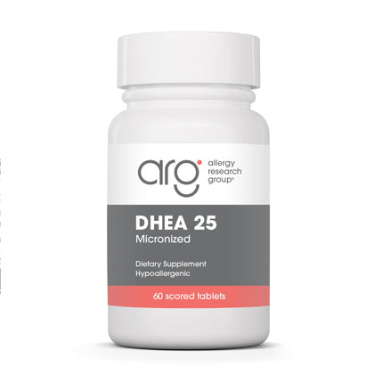 Allergy Research Group DHEA 25 mg 60 capsules vue de face