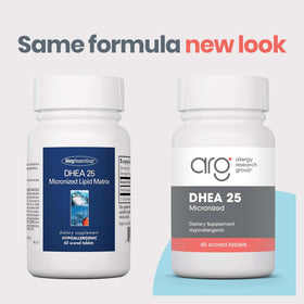 Allergy Research Group DHEA 25 mg capsules en main