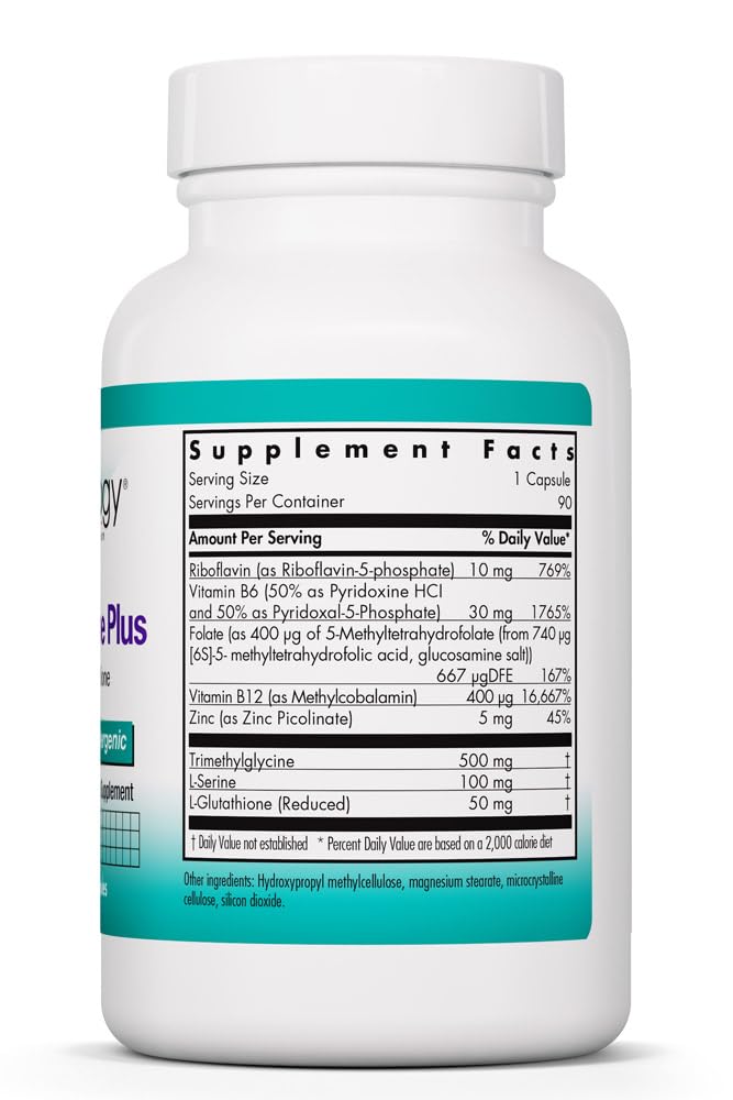 Allergy Research Group Homocysteine Plus emballage avec étiquettes