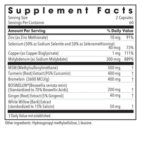 Allergy Research Group InflaMed emballage et capsules