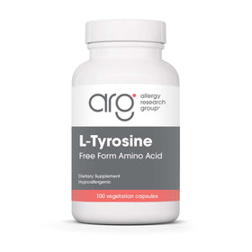 Allergy Research Group L-Tyrosine 500 mg 100 Capsules, vue de face