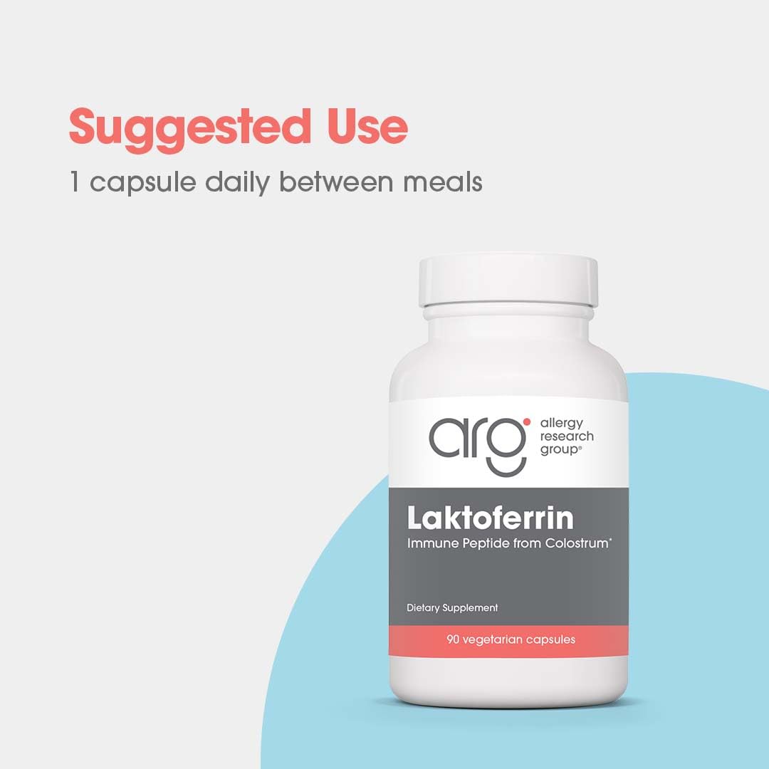 Allergy Research Group Laktoferrin 350 mg capsule close-up