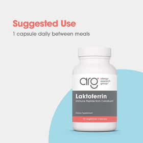 Allergy Research Group Laktoferrin 350 mg capsule close-up