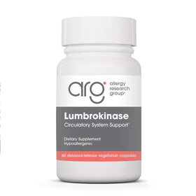 Allergy Research Group Lumbrokinase 60 capsules front view