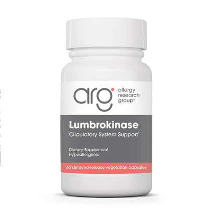 Allergy Research Group Lumbrokinase 60 capsules front view