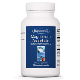 Allergy Research Group Magnesium Ascorbate 1000 mg capsules front view