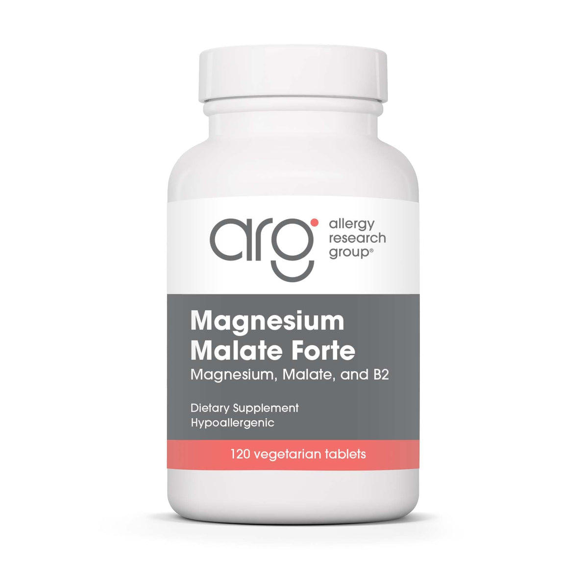 Allergy Research Group Magnésium Malate Forte 120 comprimés vue de face