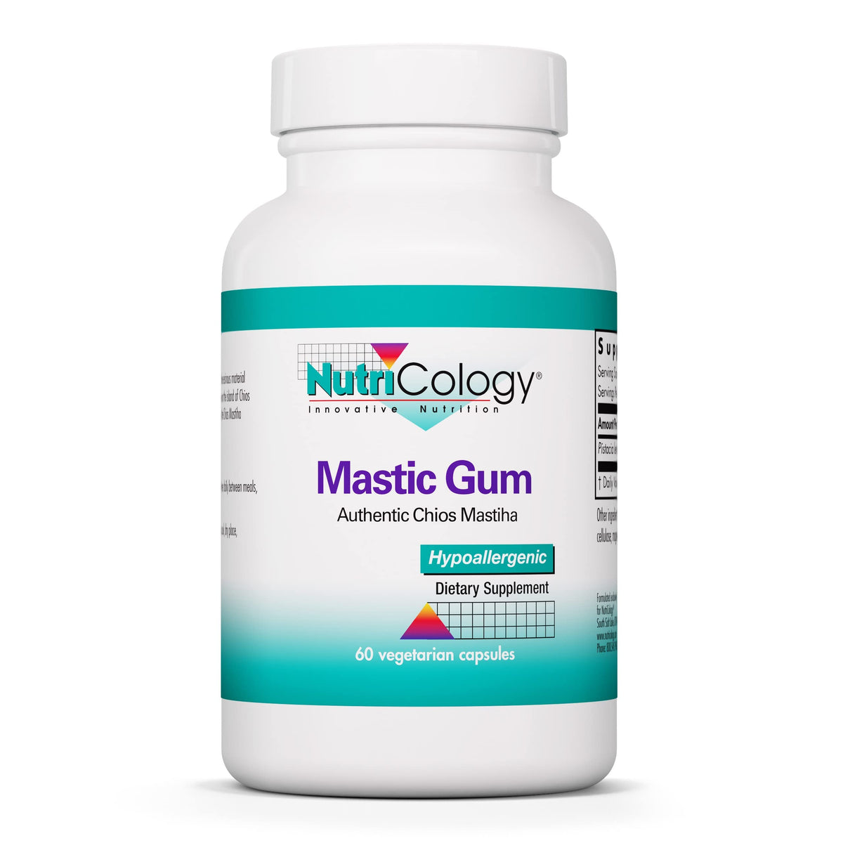 Allergy Research Group Mastic Gum Chios Résine 60 Capsules vue de face