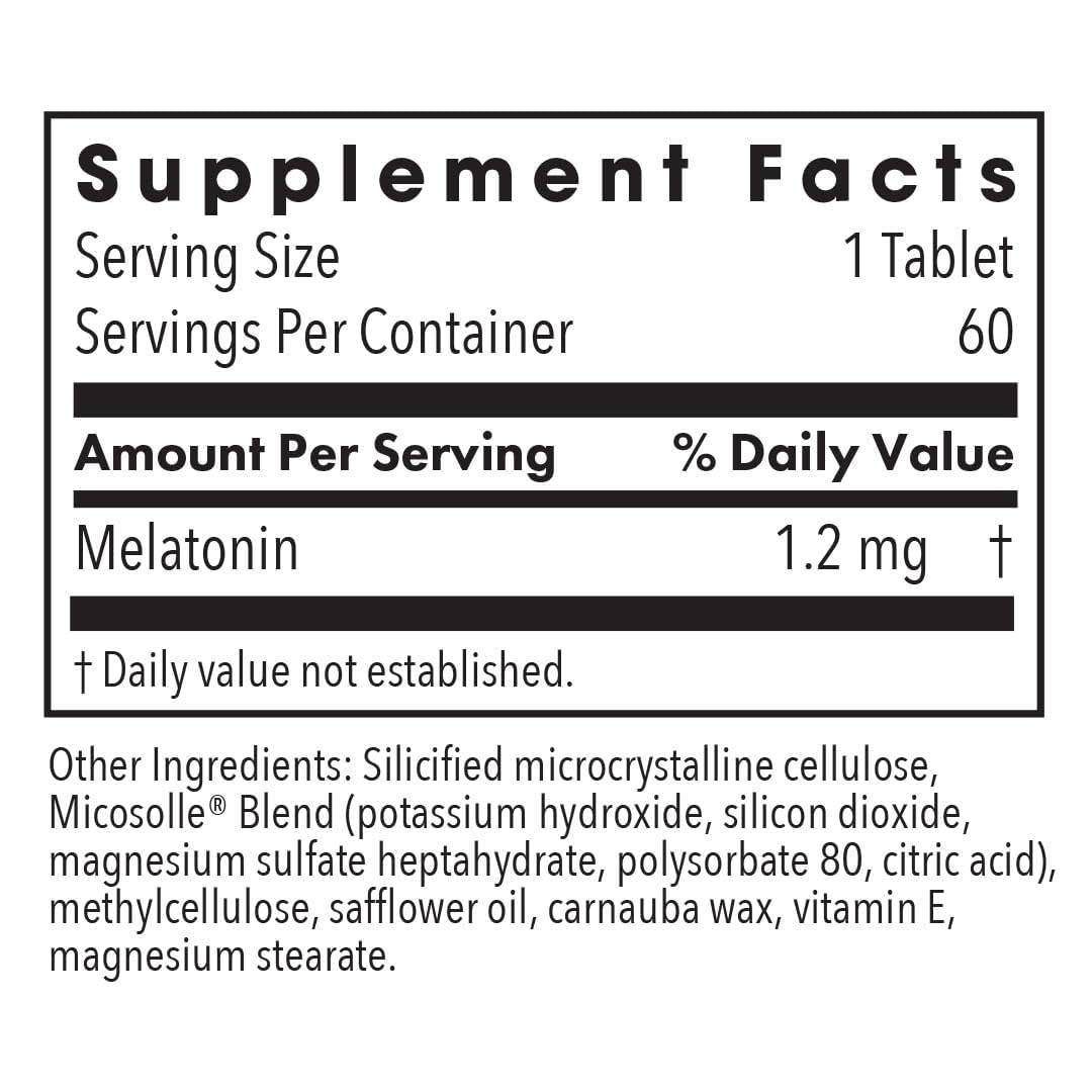 Allergy Research Group Mélatonine Lente 1,2 mg 60 comprimés emballage