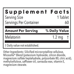 Allergy Research Group Mélatonine Lente 1,2 mg 60 comprimés emballage