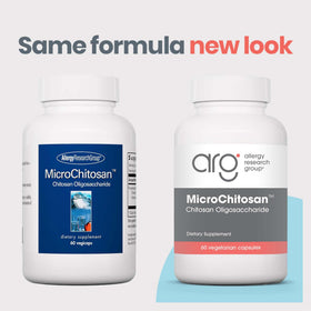 Allergy Research Group MicroChitosan capsules à l'intérieur du flacon