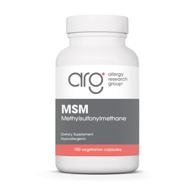 Allergy Research Group MSM 500 mg Complément Alimentaire 150 Capsules vue de face