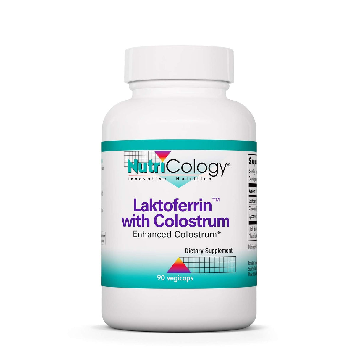 Allergy Research Group NutriCology Laktoferrin 90 capsules vue de face