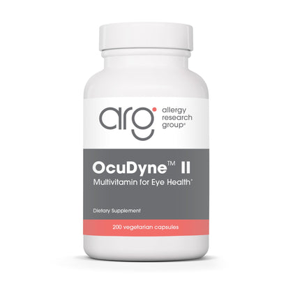Allergy Research Group OcuDyne II Complément pour la Santé des Yeux 200 Capsules vue avant