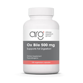 Allergy Research Group Ox Bile 500 mg 100 Capsules - vue avant