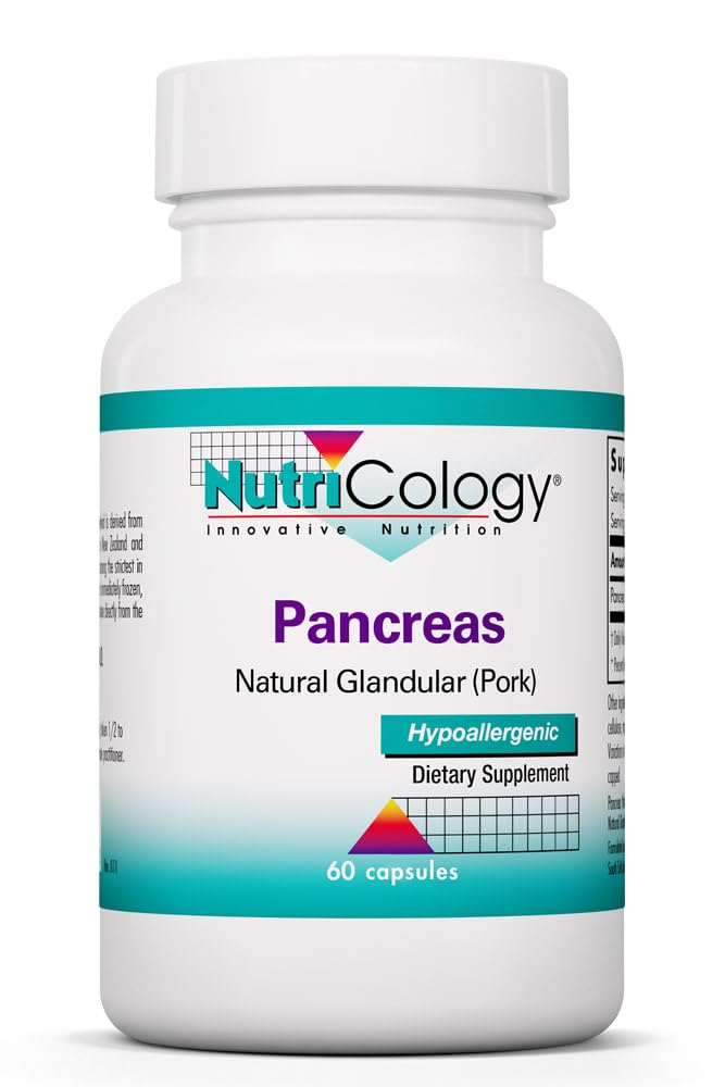 Allergy Research Group Pancréas Porc 60 comprimés vue de face
