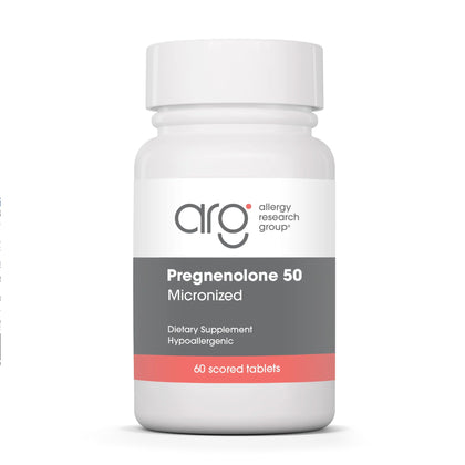 Allergy Research Group Pregnenolone 50 mg comprimés, vue de face