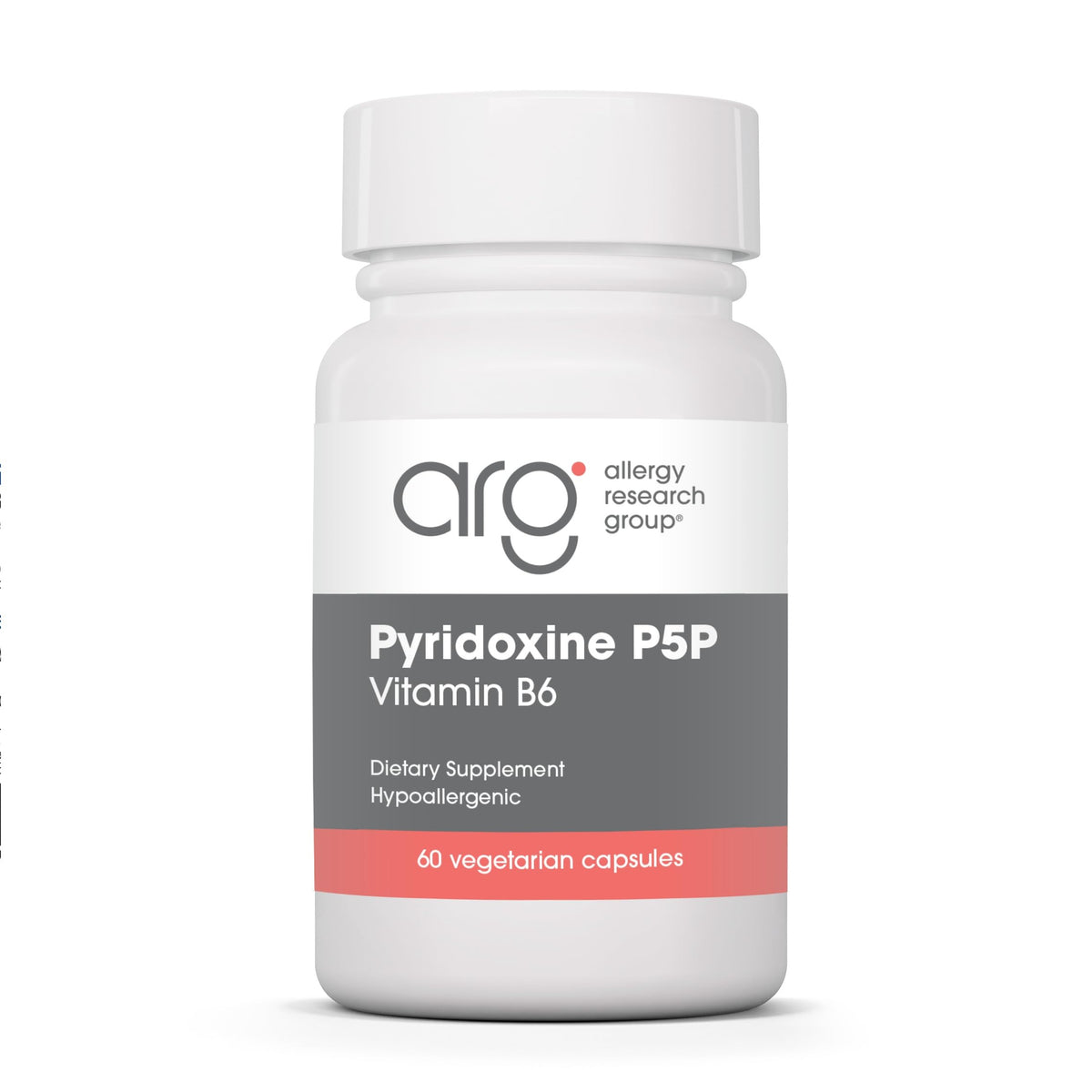 Allergy Research Group Pyridoxine P5P 60 Capsules vue avant