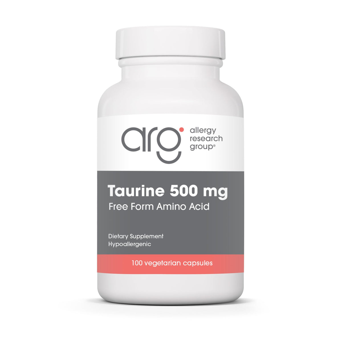 Allergy Research Group Taurine 500 mg 100 capsules vue de face