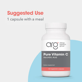 Allergy Research Group Vitamine C Pure, côté de l'emballage