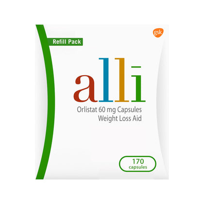 alli Complément Alimentaire 60 mg Capsules 170 Comp. vue avant