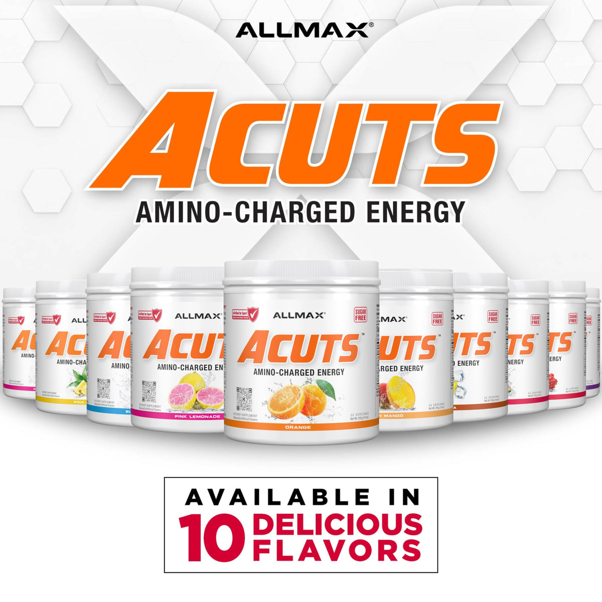 ALLMAX Acuts Poudre Énergétique Amino Pastèque dans un environnement sportif