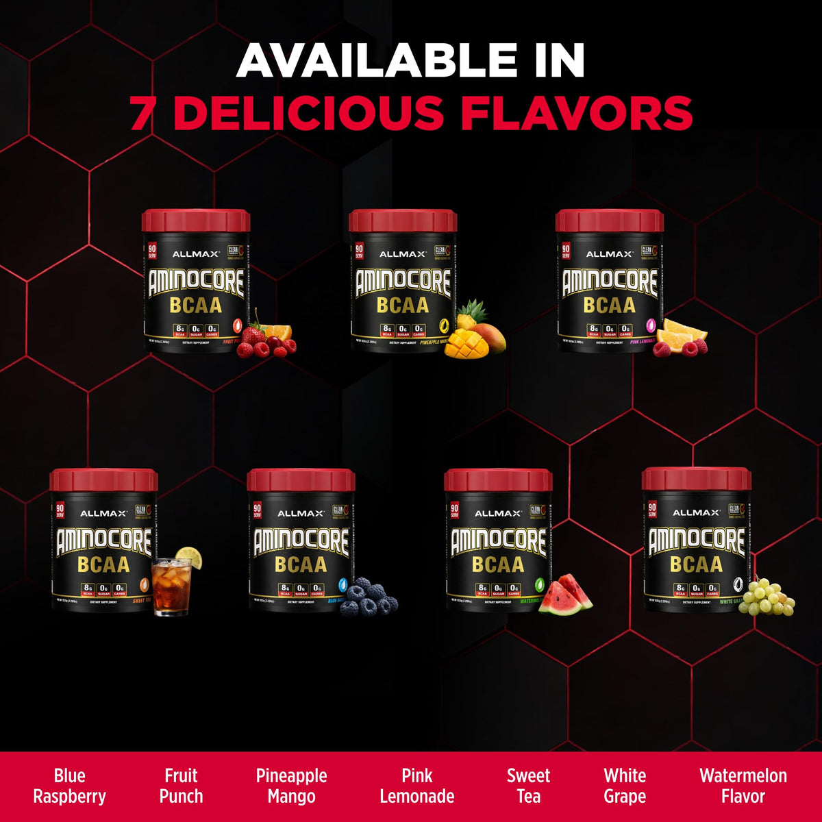 ALLMAX Aminocore BCAA 1035 g vue de dessus