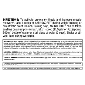 ALLMAX Aminocore BCAA Poudre en utilisation pendant un entraînement