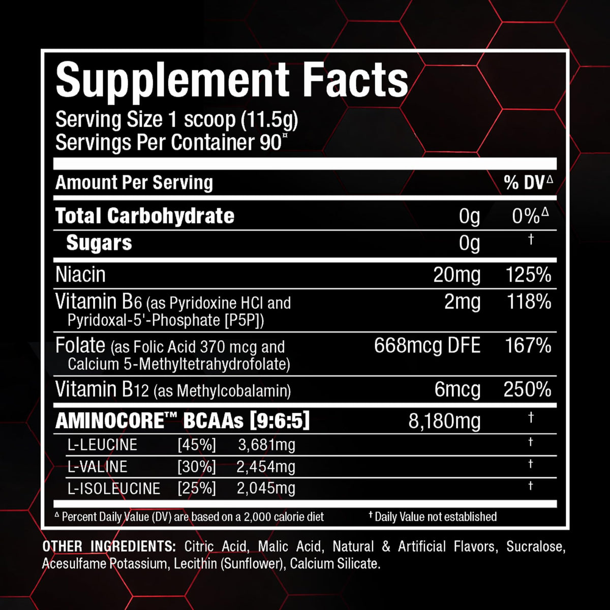 ALLMAX Aminocore BCAA Poudre Framboise Bleue 1035 g en utilisation