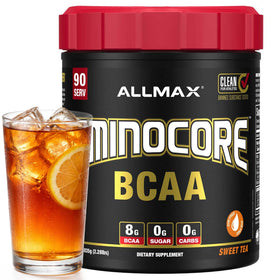 ALLMAX Aminocore BCAA Poudre Thé Sucré 1035 g vue avant