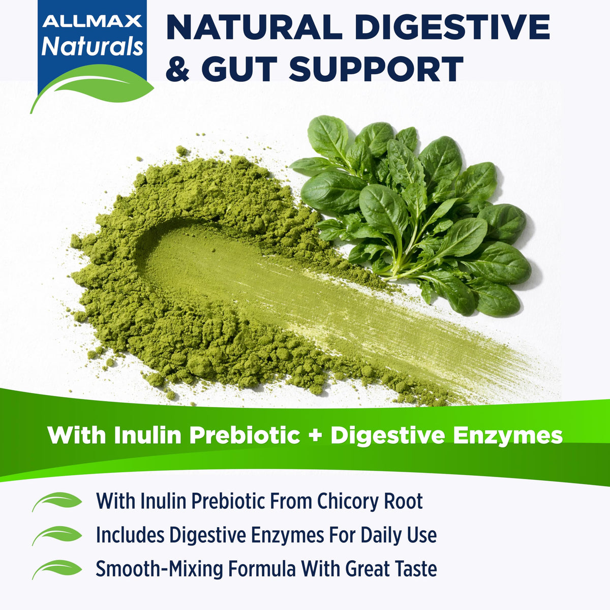ALLMAX CytoGreens Poudre de Super Greens Chocolat 490g avec cuillère doseuse
