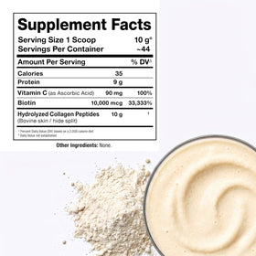 ALLMAX Poudre de Collagène 440 g, mélange dans un verre d'eau