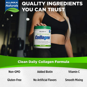 ALLMAX Poudre de Collagène 440 g, utilisation dans un smoothie