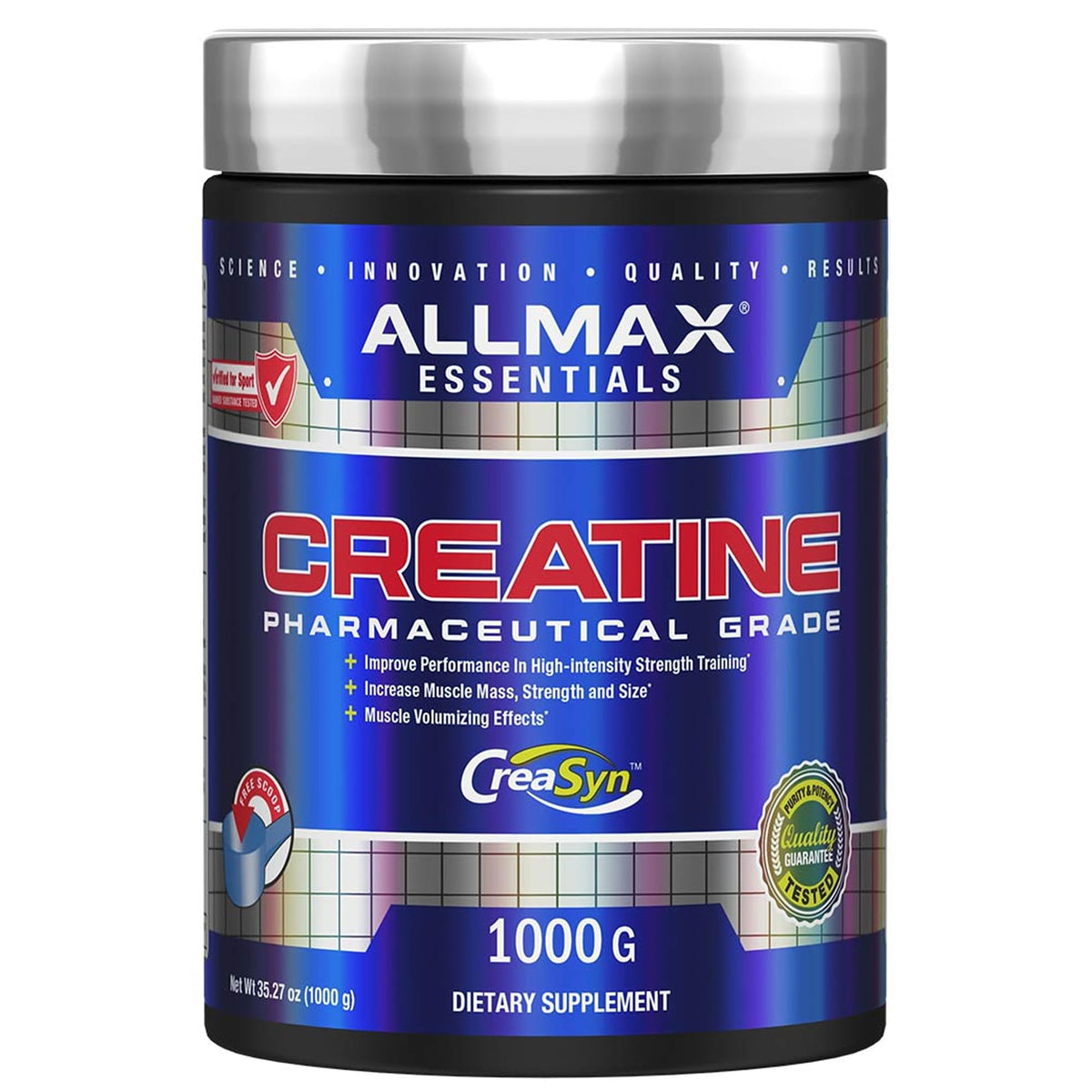 ALLMAX Poudre de Créatine Monohydrate Micronisée 1000 g - vue avant