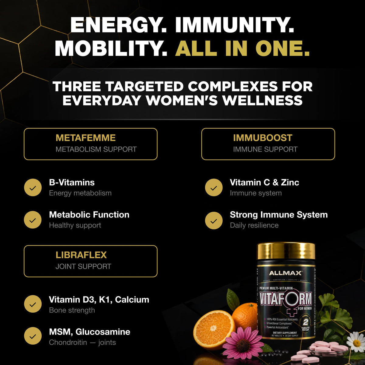 ALLMAX Vitaform Multivitamin Femmes - emballage