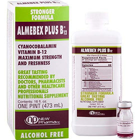 Almebex Plus B12 bouteille 16 fl. oz vue de face