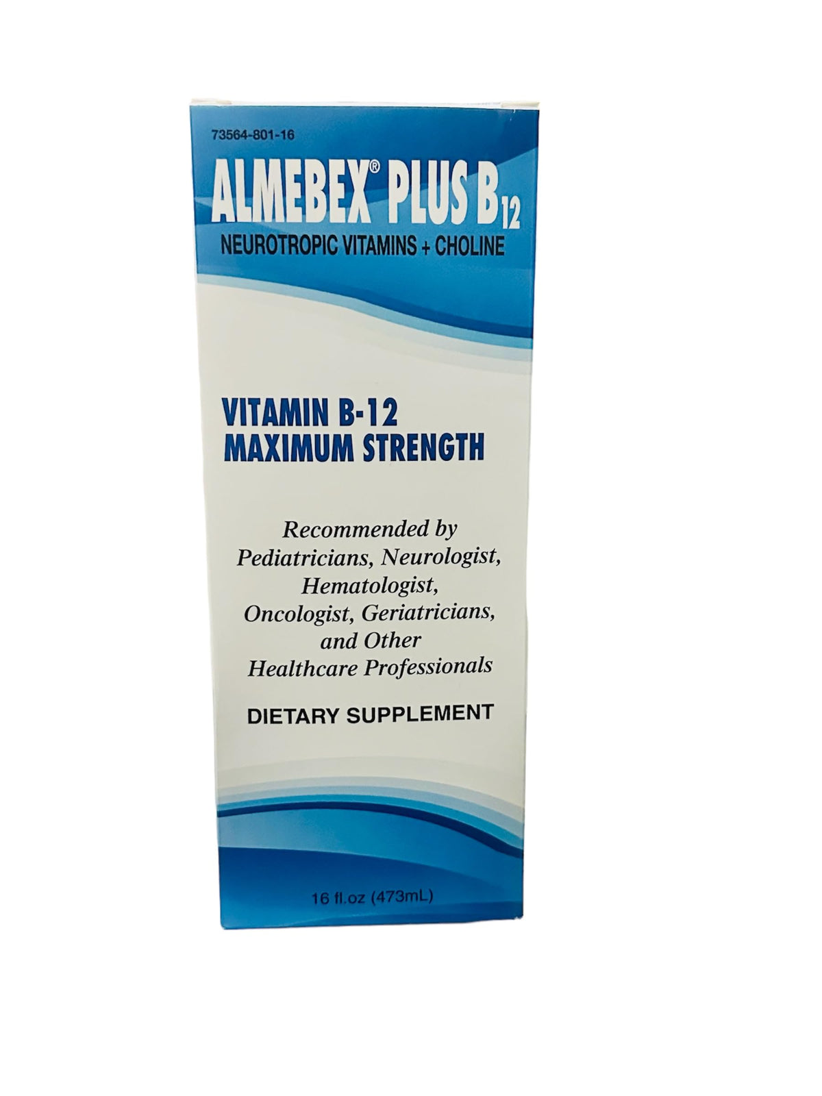 Almebex Plus B12 étiquette avec informations nutritionnelles