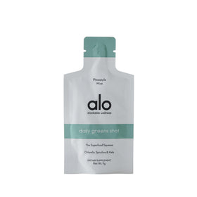 Alo Daily Greens Shot sachets saveur ananas menthe vue de face