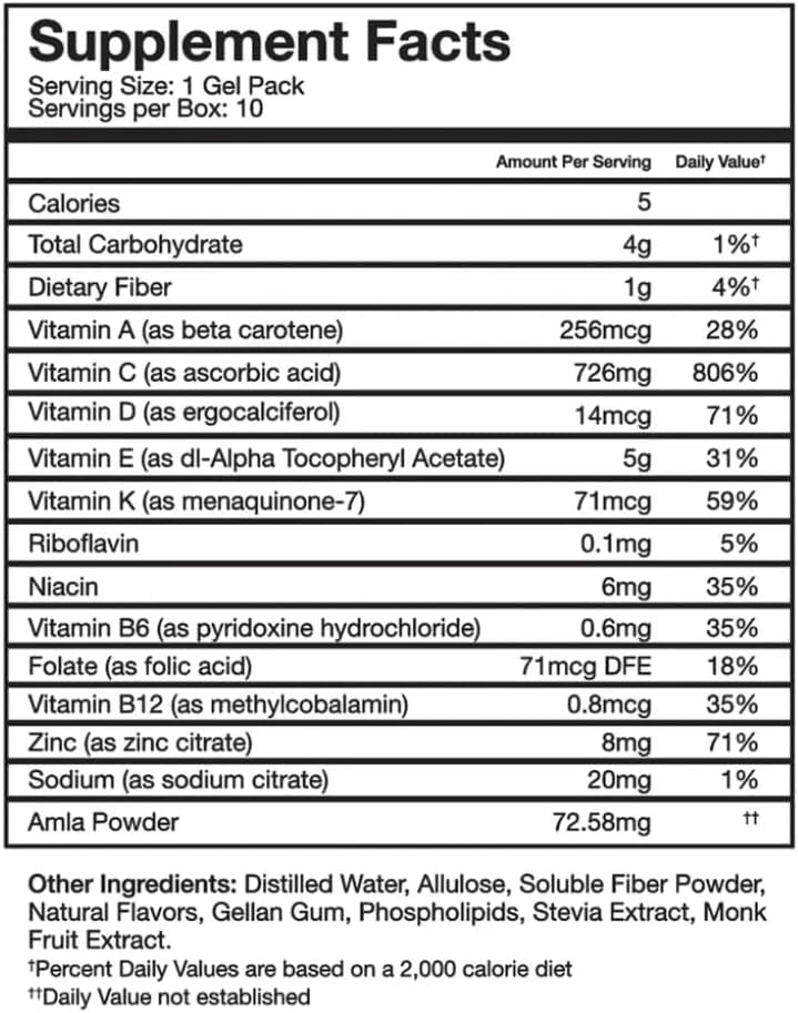 Alo Glow Shot Vitamine C sachets agrumes ouverts