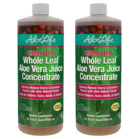 Aloe Life Jus d'Aloe Vera entier bio 946 ml vue de face