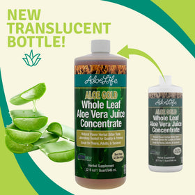 Aloe Life Jus d'Aloe Vera Entier Bio étiquette