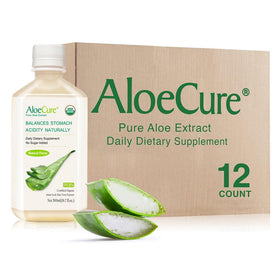 AloeCure Jus d'Aloe Vera Bio 500ml bouteille vue de face