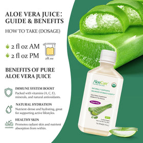 AloeCure Jus d'Aloe Vera Bio Saveur Raisin 500ml et raisin