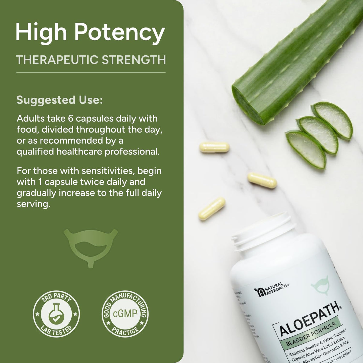 ALOEPATH Complément Alimentaire 180 Capsules côté gauche