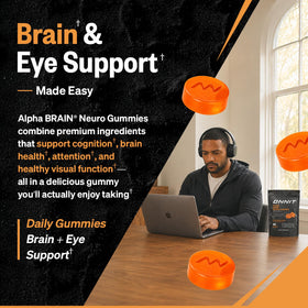 Alpha Brain Neuro Gummies ONNIT sur une table