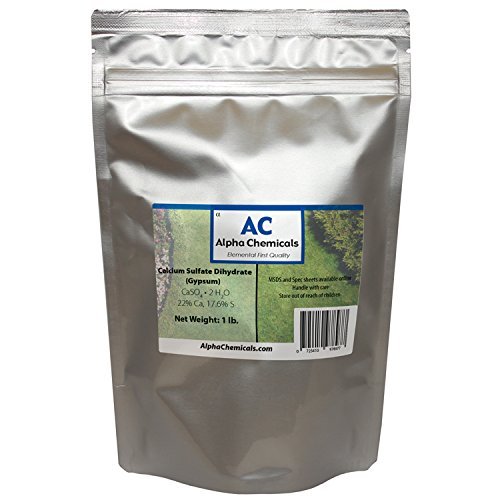 Alpha Chemicals Calcium Sulfate Dihydrate 499g - Poudre très fine vue de face