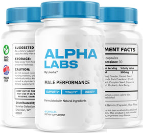 Alpha Labs Capsules pharmagetics capsules sur un fond de nature