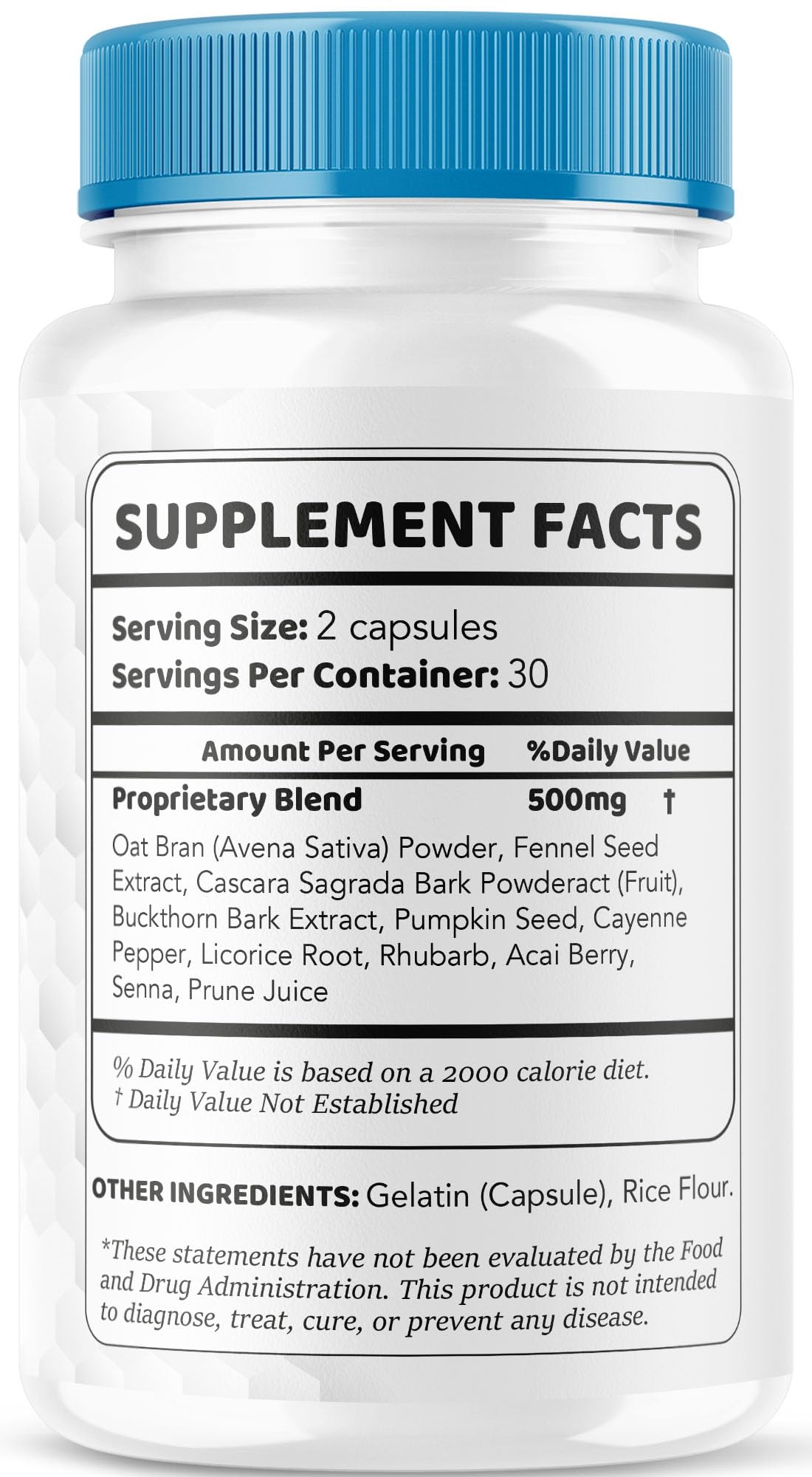 Alpha Labs Capsules pharmagetics emballage avec informations nutritionnelles