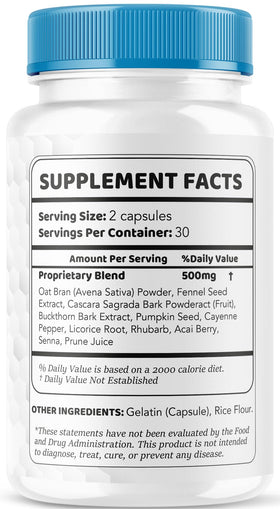 Alpha Labs Capsules pharmagetics emballage avec informations nutritionnelles