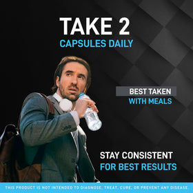 Alpha Labs Capsules pharmagetics présentation des capsules dans une main